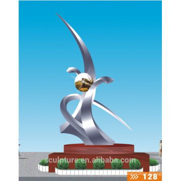 2016 New Product Of Modern Stainless Steel Sculpture For Garden&outdoor